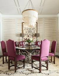 Some days ago, we try to collected galleries for your ideas, look at the picture, these are artistic images. Elegant Dining Room Decoration In Purple A Spicy Boy