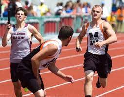 1600 meters is also the distance of the final leg of a distance medley relay, because it is an the term when used in the phrase 1600 meter relay, usually is referring to the 4x400 meter relay, however the. Minster S 1 600 Meter Relay Finishes Second The Daily Standard Stories