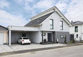 weberhaus musterhaus in wenden fassade haus einfamilienhaus pultdach