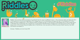 These brain teasers will boggle the mind. Household Items Riddles Com