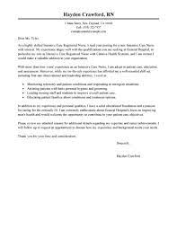 Before you start writing your cover letter, review the job ad to find a list of qualifications and skills sought after by the employer. Professional Intensive Care Nurse Cover Letter Examples Livecareer