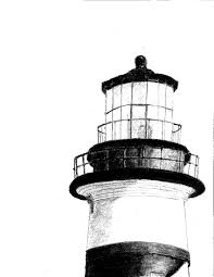 Black And White Lighthouse Drawings Tales From The Mom Side Lighthouse Drawing Drawings Art Instructions