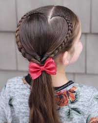 Frame your heart face with a perfectly layered style. Heart Hairstyle Braids Hairstyle Kids Tweenstyle Short Hair Styles Easy Heart Hair Valentines Hairstyles