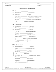 The connected and slanted letters will be quite simple to form once the many shapes re learnt well. 27 Ser Estar Worksheet Answers Free Worksheet Spreadsheet