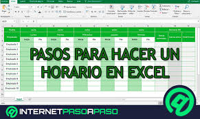Yang sebelumnya buta excel sekarang suda… Hacer Horario En Excel Guia Paso A Paso 2021