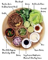 Make it healthy with chicken breast and tofu. Vegan Thai Pad Ka Prao Lettuce Wraps Annchovie