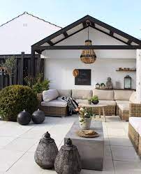 Spend The Whole Weekend In Our Backyard To Clean It And Make It Ready For A New Season Wouw Such A Lovely We Rustic Patio Patio Seating Area Backyard Seating