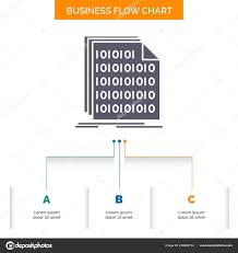 Binary Code Coding Data Document Business Flow Chart Design