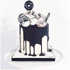 Black And White Cake Decorating Ideas Pin On Olivia Layne S Cake Smash