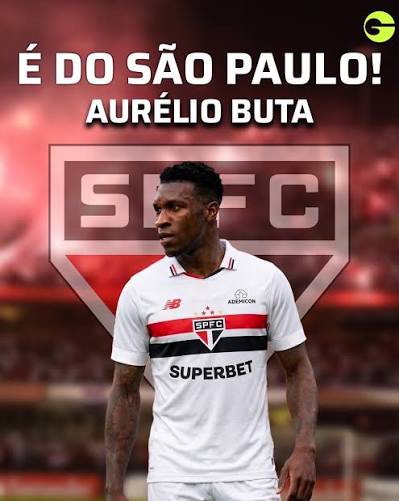 NOVO LATERAL!🔴⚪️⚫️ O S&atilde;o Paulo acaba de anunciar o lateral-direito angolano Aur&eacute;lio Buta, que estava livre no mercado ap&oacute;s deixar o FC Copenhague. Ele chega com contrato at&eacute; o fim de 2027.