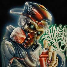 Discover graffiti techniques without leaving the house. 4d 004 Rock Chang Maglietta 4d Graffiti Con Piercing 4d 004