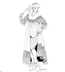 Coloring page clothing of the renaissance clothing of the renaissance. Renaissance Clothing Coloring Page Sketch Coloring Page Coloring Home