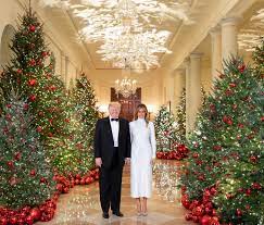 Donald Trump Christmas Portrait 2022 Donald Trump, Melania Hold Hands In Official Christmas Portrait