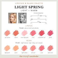 Light Spring Lipstick Blush Palette Light Spring Palette Light Spring Spring Lipstick