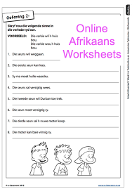 Grade 6 Online Afrikaans Worksheets Werkwoorde For More Worksheets Visit Www E Classroom Co Za Language Worksheets Afrikaans Afrikaans Language