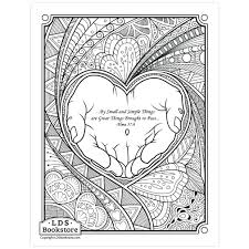 Exclusive to lds bookstore, this packet features: By Small And Simple Things Coloring Page Printable