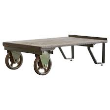 Vintage Industrial Cart Coffee Table Coffee Table Cart Coffee Table Industrial Furniture
