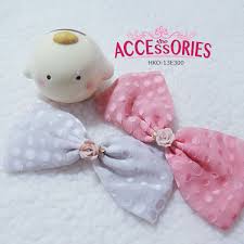 Sold Out Brand New From South Korea Rosy Lovely Ribbon Hko 13e300 You Can Buy It At Our Website More Info At Http Theacce Hair Accessories Fabric Polka