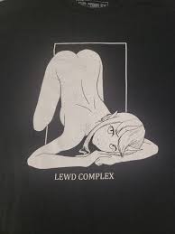 Spencer's Lewd Complex Men's Medium Shirt Anime Hentai Girl Black White  Graphic | eBay