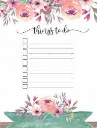 I often get asked what paper i recommend. Free Printable To Do List Template Print Or Use Online Floral Planner To Do Lists Printable Free To Do List