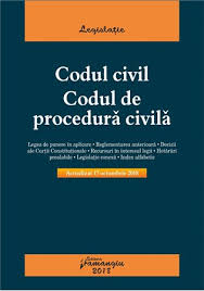 310/2018 pentru modificarea şi completarea legii nr. Codul Civil Codul De Procedura Civila Actualizat 17 Octombrie 2018 Editura Hamangiu