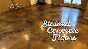 Stained Concrete Floors Youtube