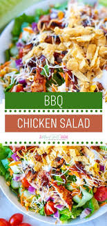 Bbq Chicken Salad Bbq Chicken Salad Chicken Salad Recipes Salad Recipes For Dinner
