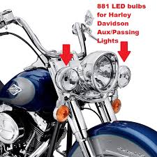 881 Super Bright Led Bulbs For Harley Davidson Auxiliary Lights