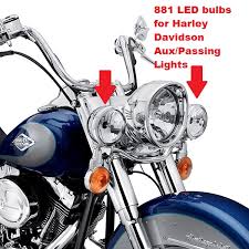 881 super bright led bulbs for harley davidson auxiliary lights