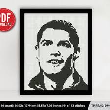 Gráfico PDF Punto de Cruz, Reloj Cristiano Ronaldo, Real Madrid, Descarga  Directa, CR7, Fúltbol