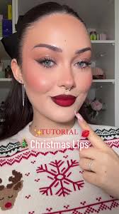 Tutorial Makeup: Christmas Lips Red Lipstick Tutorial