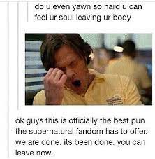 Yeah That Was Awesome But We Re Not Done Not Even Close Season 11 We Re Waiting For You Supernatural Funny Supernatural Fandom Supernatural