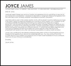 Cardiac Sonographer Cover Letter Sample Cover Letter Templates Examples
