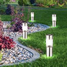 Zaubern sie ein tolles ambiente in ihren aussenbereich mit solarlampen für den garten. 4er Set Led Edelstahl Solarlampen Fur Den Aussenbereich Meinelampe