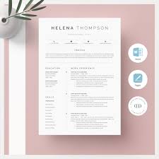 Resume Template Word Resume Template With Cover Letter Etsy Resume Template Word Resume Template One Page Resume Template