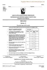 Kertas 2 Pep Pertengahan Tahun Ting 4 Terengganu 2012 Soalan 1