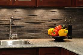 trendy rustic kitchen backsplash