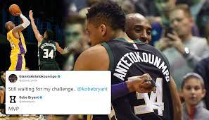 The two have faced off last season in the finals, during crowder's time with the miami heat. Ballislife Com On Twitter Kobe Bryant Challenges Giannis Antetokounmpo To Win Mvp Video The Greek Freak Black Mamba Through The Years Https T Co Aewlj8yswo Https T Co T6p7geckam