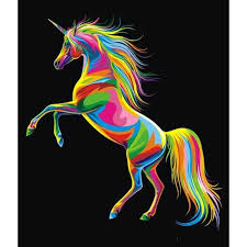 Love The Colorful Unicorn Diamond Painting Diypaintingo Unicorn Painting Pop Art Animals Colorful Animal Paintings