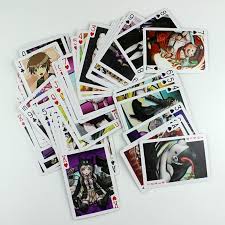 54pcs Deck Anime Playing Cards Danganronpa Monokuma Characters Game Poker Cards Gift In Box Fashion Kids Gift Fan Co Anime Play Card Games For Kids Poker Cards