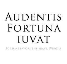 Fortune Favors The Brave Virgil Were Looking To Hire The Brave And Ambitious To Join Our Sales Team Is Latin Quote Tattoos Latin Quotes Best Latin Quotes