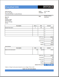 If your invoice comes out of nowhere, they may be slow to pay it, or even. Consultant Service Invoice Template Word Excel Templates