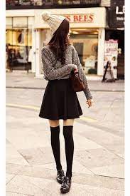 How To Wear Over The Knee Socks Her Campus Cute Fashion Fashion Korean Fashion