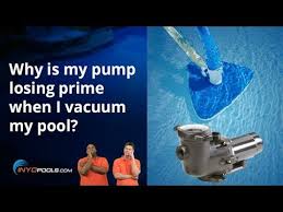 Why Is My Pump Losing Prime When I Vacuum My Pool Youtube