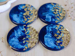 Check spelling or type a new query. Ocean Themed Resin Coasters Glasscast