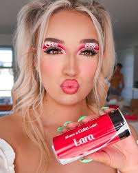 Coca Cola was one of my first creative makeup looks
