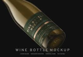 Download Wine Bottle Mockup Creative Photoshop Templates Creative Market