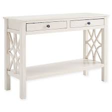 This set includes 1 console table and 3 stools. Linon Home Whitley Console Table In Antique White Bed Bath Beyond