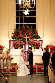 Even though a church ceremony is quite traditional, you may be wondering how to uniquely decorate a church for your wedding ceremony. North Carolina Christmas Wedding From Meredith Perdue Part I Southern Weddings