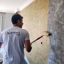 Beğendiğiniz model sedef desenli duvar kağıdını evinize uyguluyoruz. Italyan Dekoratif Boya Boya Badana Duvar Kagidi Alcipan Ustasi